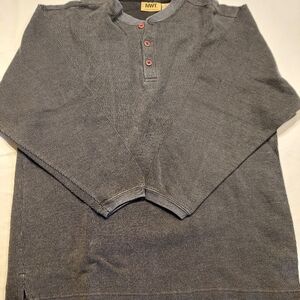 Northwest Territory Gray Long Sleeve Henley Shirt